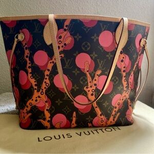 Louis Vuitton M41603 Neverfull MM 2015 Grenade Ramages Limited Edition Bag LV